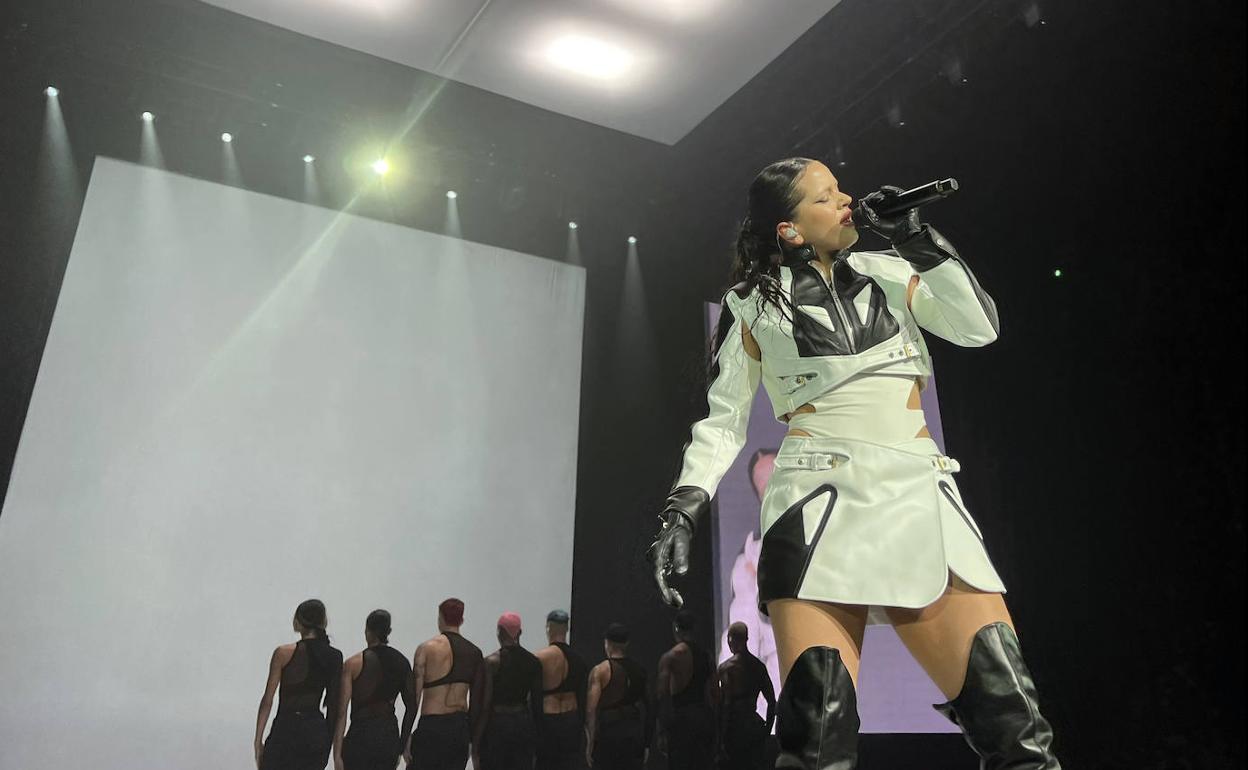 Rosalía, en un concierto hace un par de días en Nueva York.