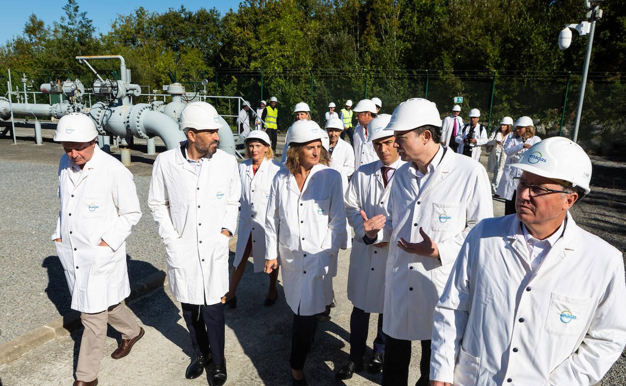 Visita de la ministra Teresa Ribera al gasoducto de Irun.