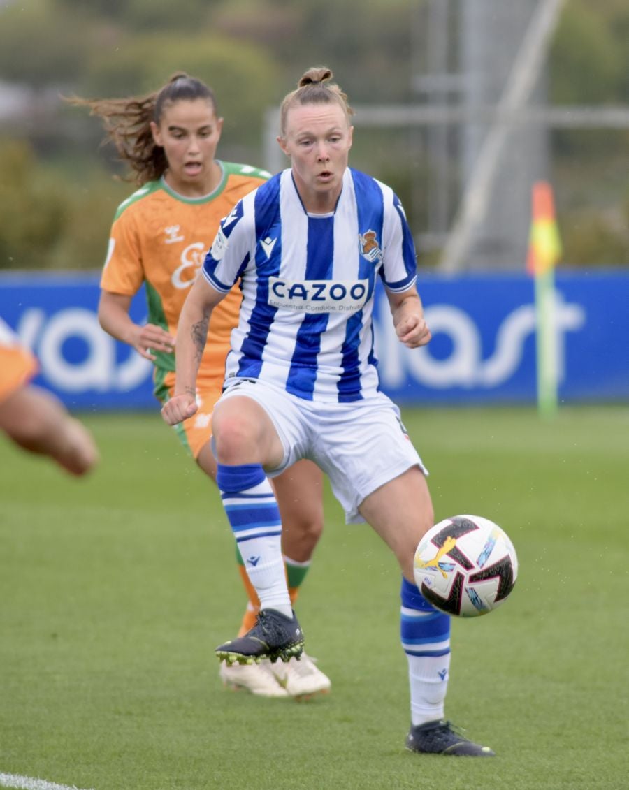 Real y Betis firman un gran partido que descubre algunas de las potencialidades del equipo de Natalia Arroyo pero también puntos a cuidar el jueves en Múnich. 