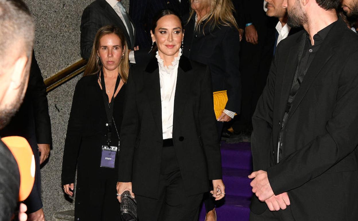 Tamara Falcó a su llegada al evento del martes.
