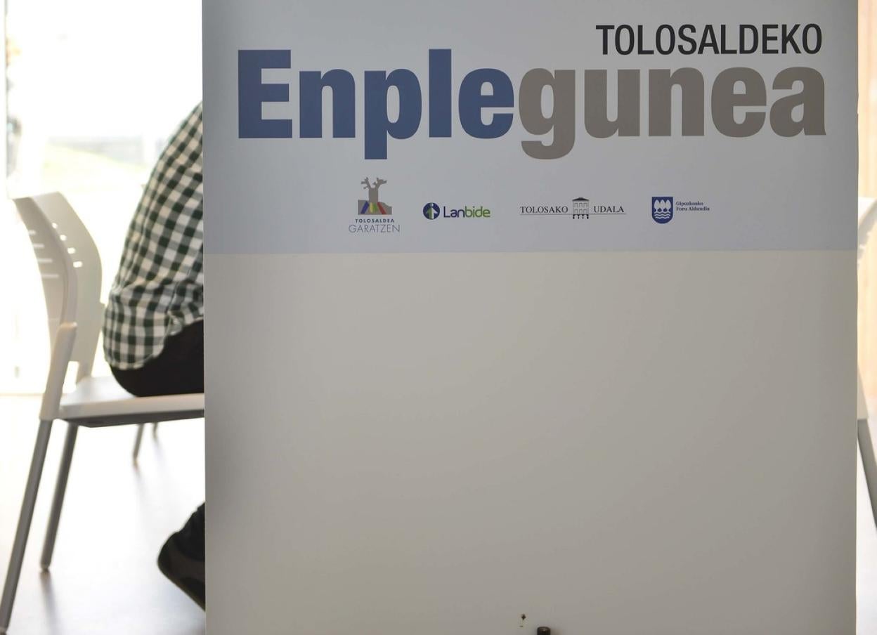 Imagen de una edición anterior de Enplegunea en el centro Lehiberri. 