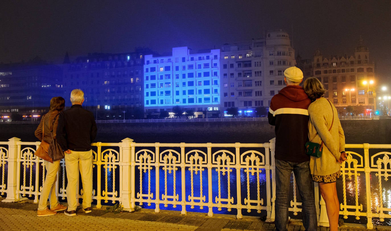 Fotos: El vídeo &#039;mapping&#039; con la historia de un edificio de Donostia