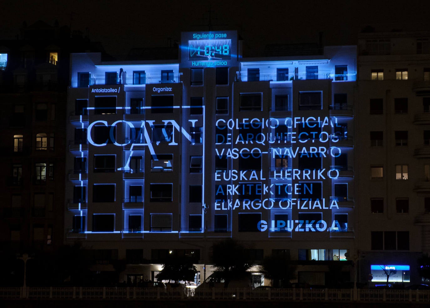 Fotos: El vídeo &#039;mapping&#039; con la historia de un edificio de Donostia