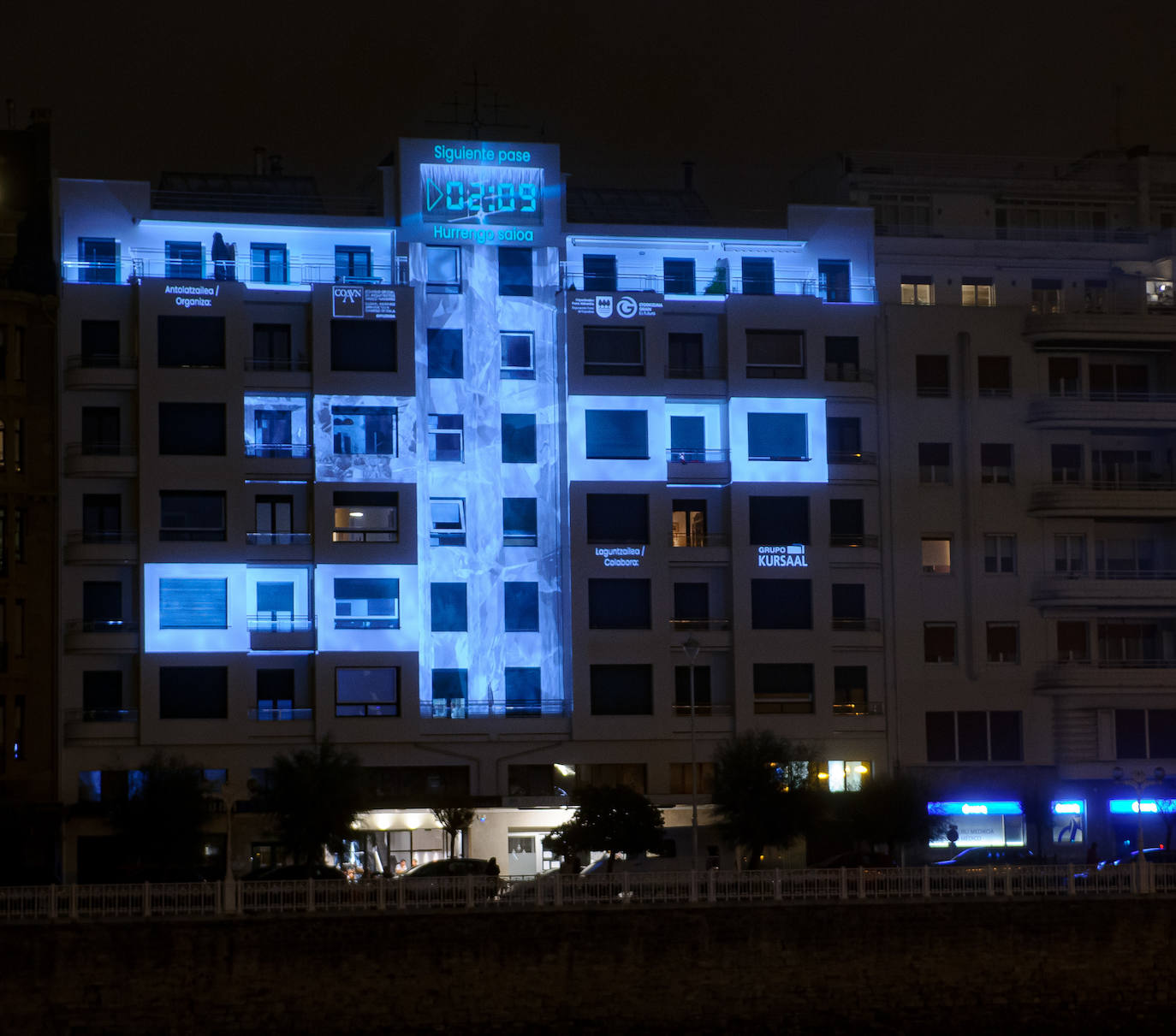 Fotos: El vídeo &#039;mapping&#039; con la historia de un edificio de Donostia