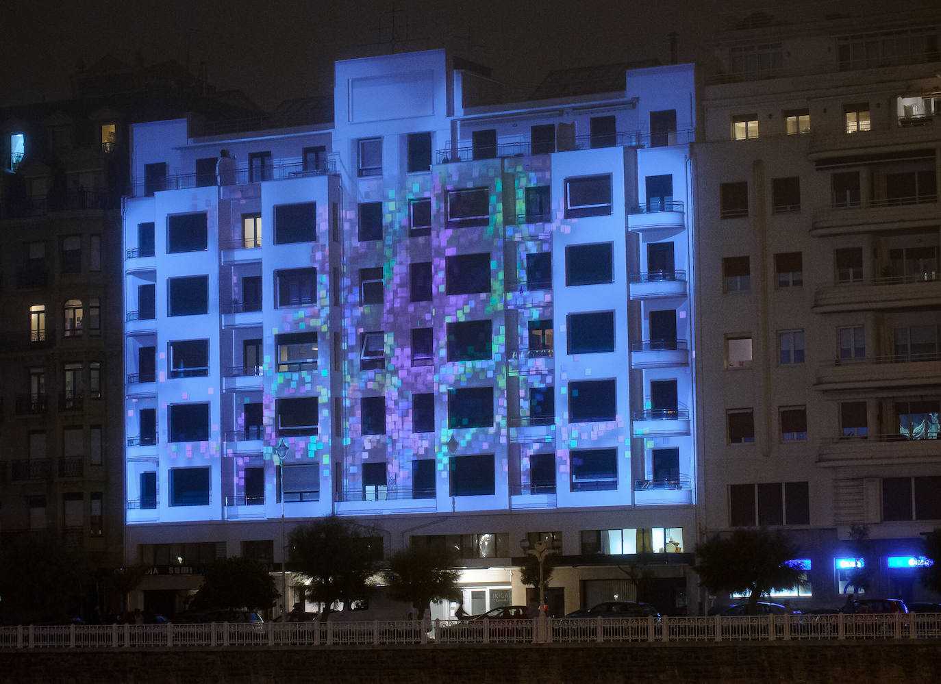 Fotos: El vídeo &#039;mapping&#039; con la historia de un edificio de Donostia