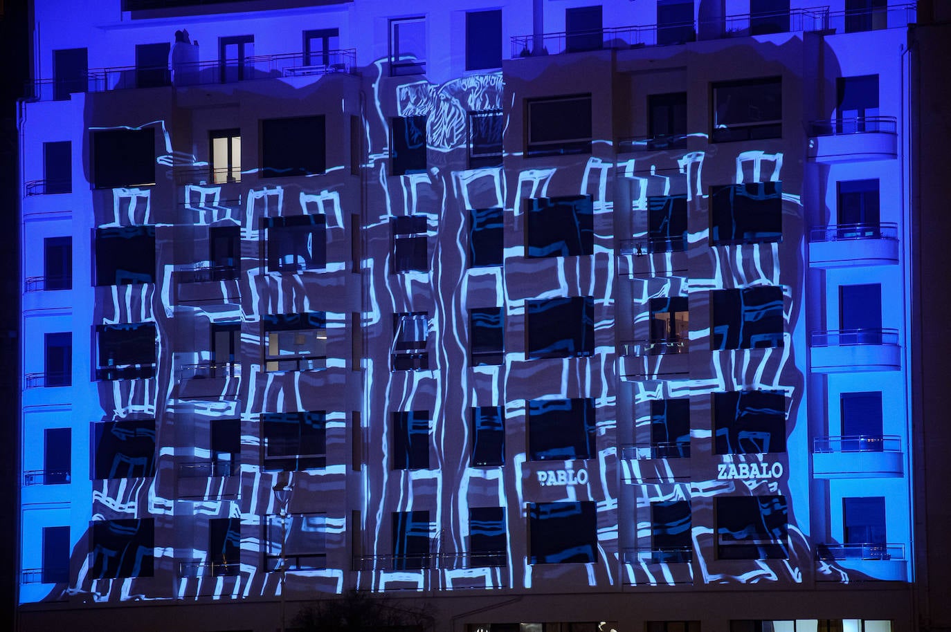 Fotos: El vídeo &#039;mapping&#039; con la historia de un edificio de Donostia