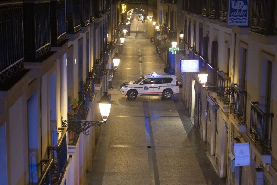 Fotos: Incendio en un mesón de la Parte Vieja