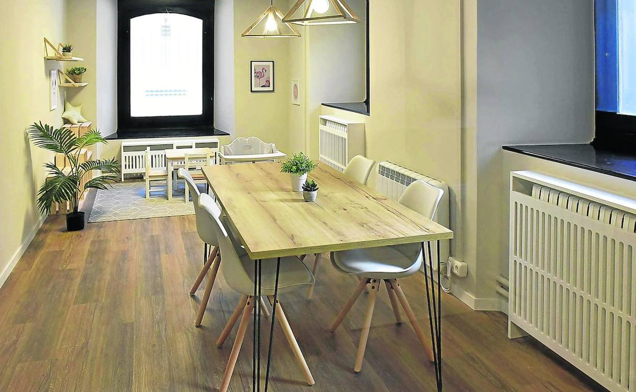 Imagen del interior del punto de encuentro familiar ubicado en Tolosa, el segundo que existe en el territorio además del de San Sebastián. 