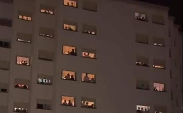 Captura del vídeo en el que se escuchaban los insultos. 