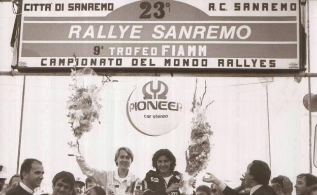 Podium del 23º Sallye Sanremo, único del mundial ganado por una mujer. 