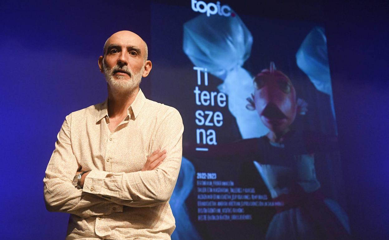 Alfredo Sanzol, en las instalaciones del Topic de Tolosa. 