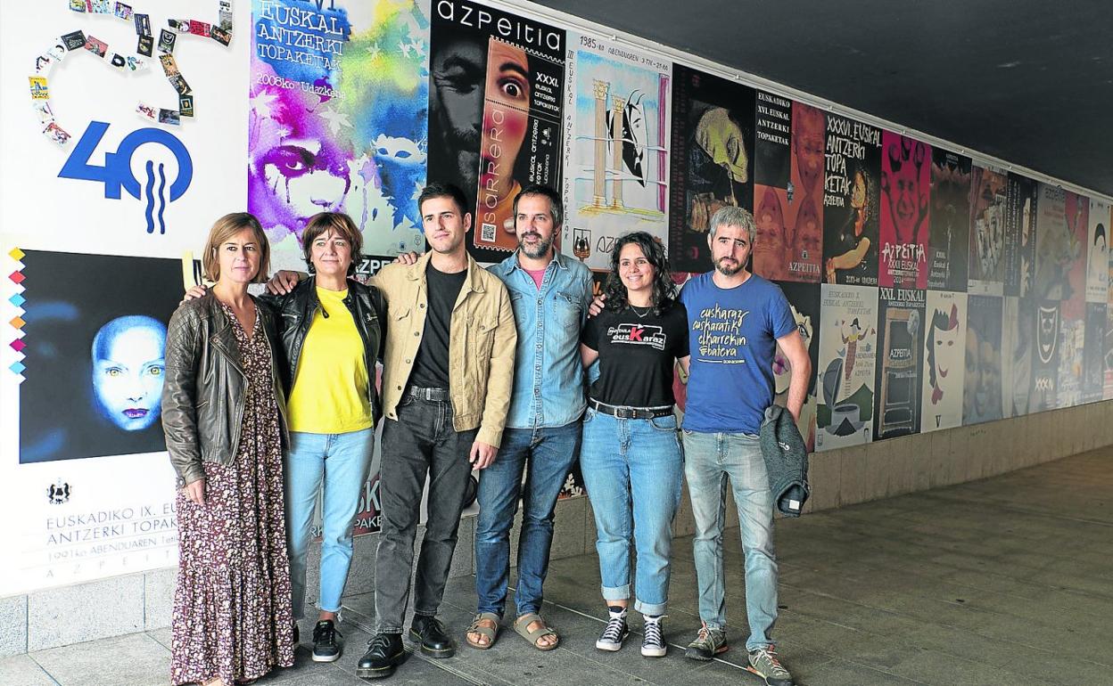 Alkorta, Eizagirre, Agirrezabala, Bengoetxea, Albizu eta Sarasola, aurkezpenean. 