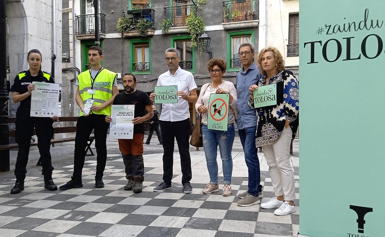 Presentación de la campaña, hoy, en la plaza Verdura 