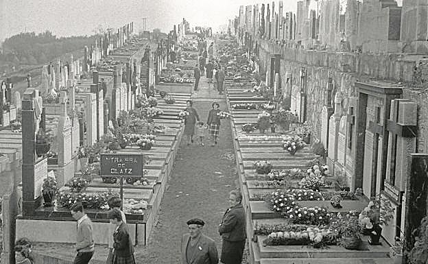 Con los «sosos» crisantemos al cementerio