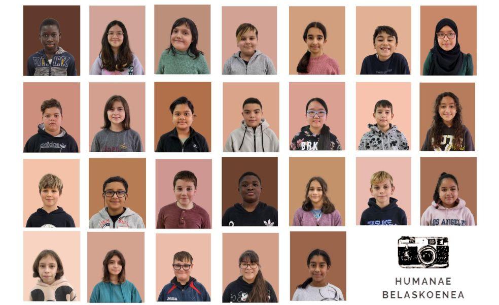 Belaskoenea eskolako ikasleen kolore anitzak