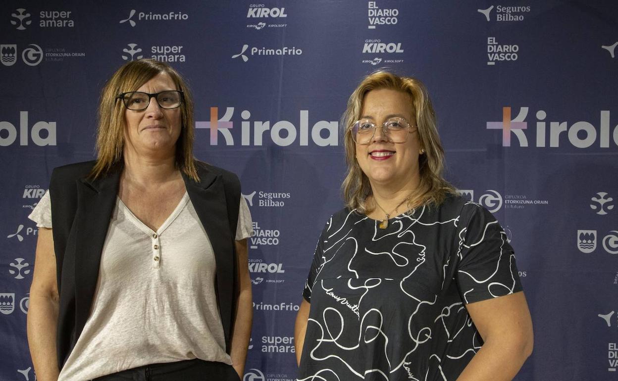 Tati Garmendia y Goizane Álvarez presentan +Kirola. 