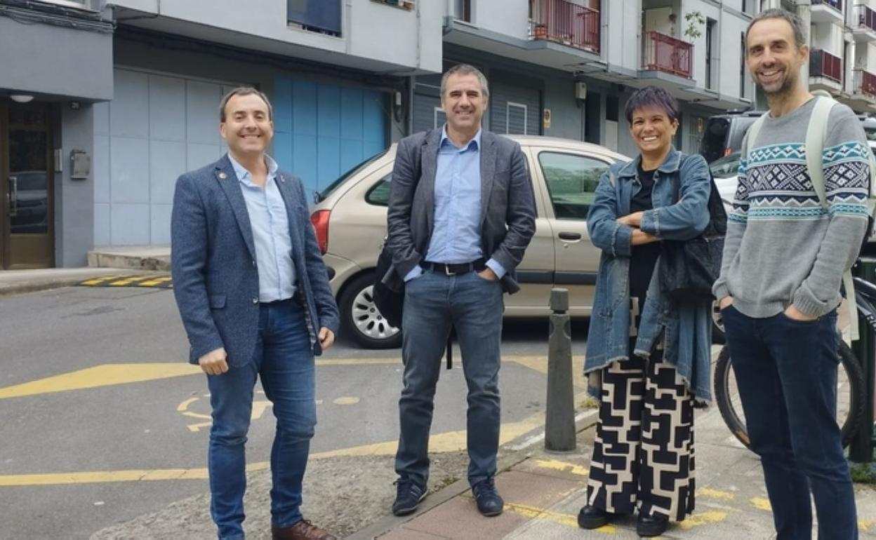 Miguel de los Toyos, Iker Aldazabal, Patricia Borinaga y Unai Larreategi.