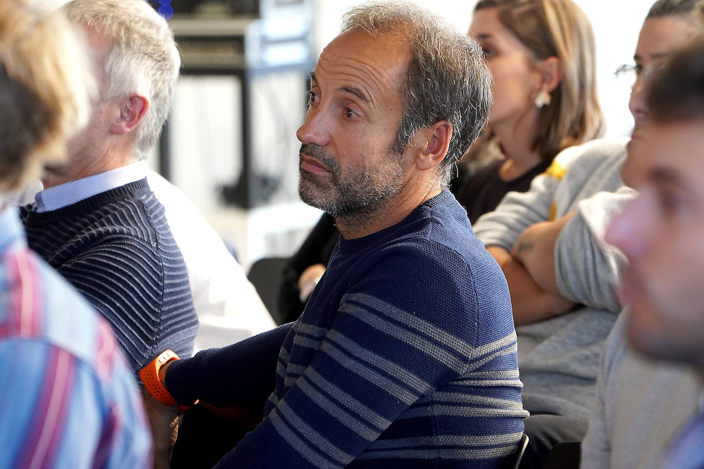 Jon Salsamendi, entrenador del club de remo de Orio