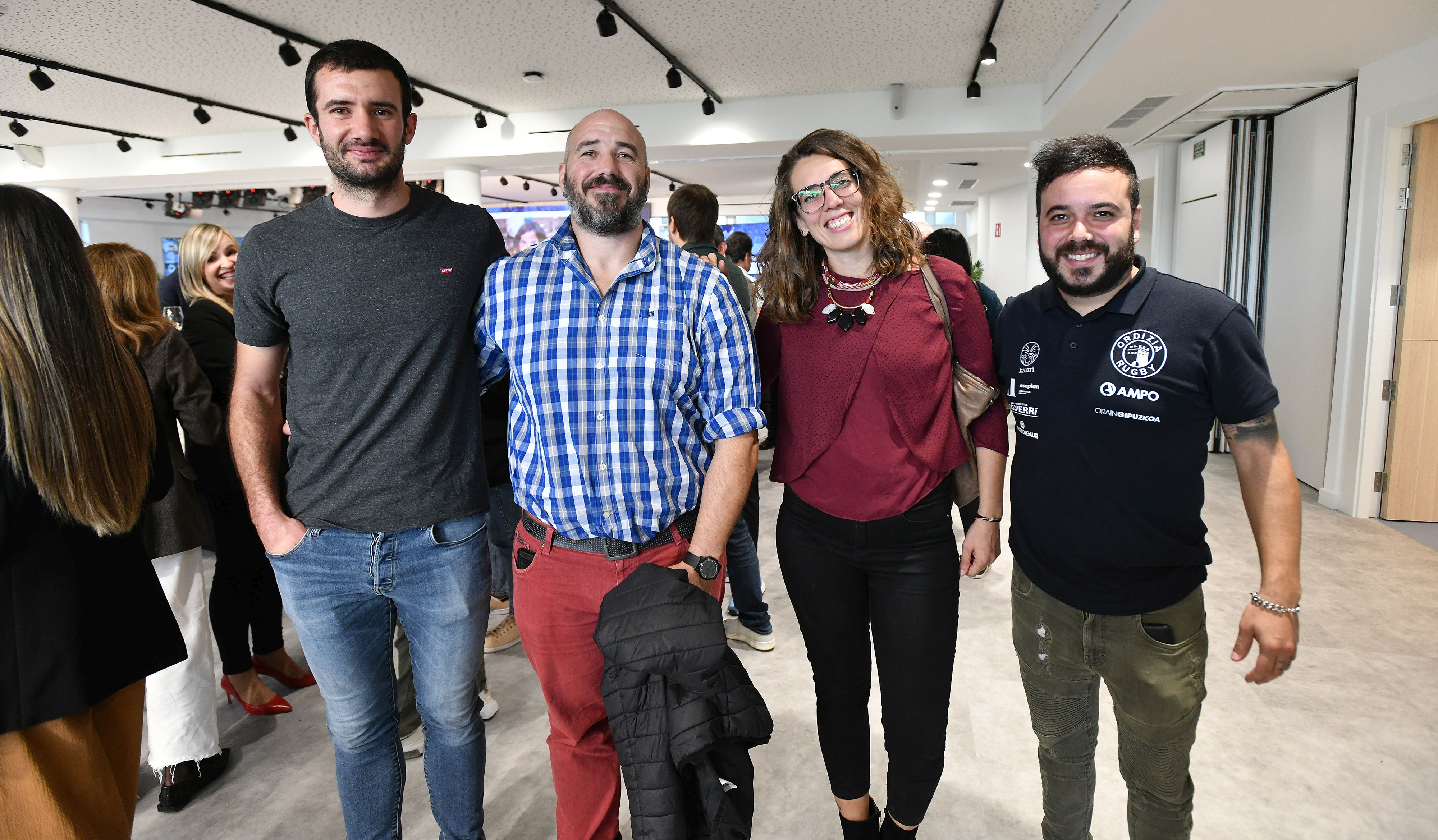 Jon Barandiaran (Ordizia), Gaston Ibarburu y Cristina Guntín (Eibar) e Hilario Carmona (Ordizia). 