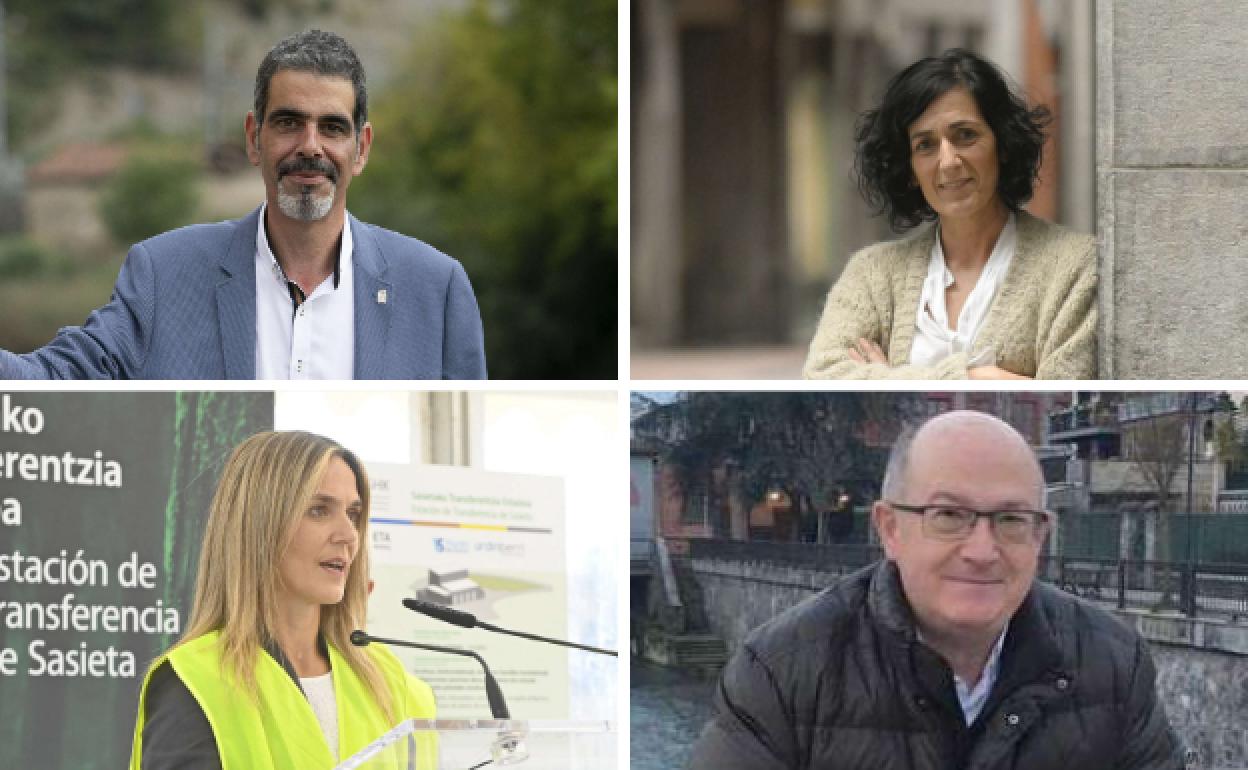 El top 4 de los alcaldes guipuzcoanos con retribuciones más altas, con los regidores de Donostia, Tolosa, Beasain y Azkoitia.