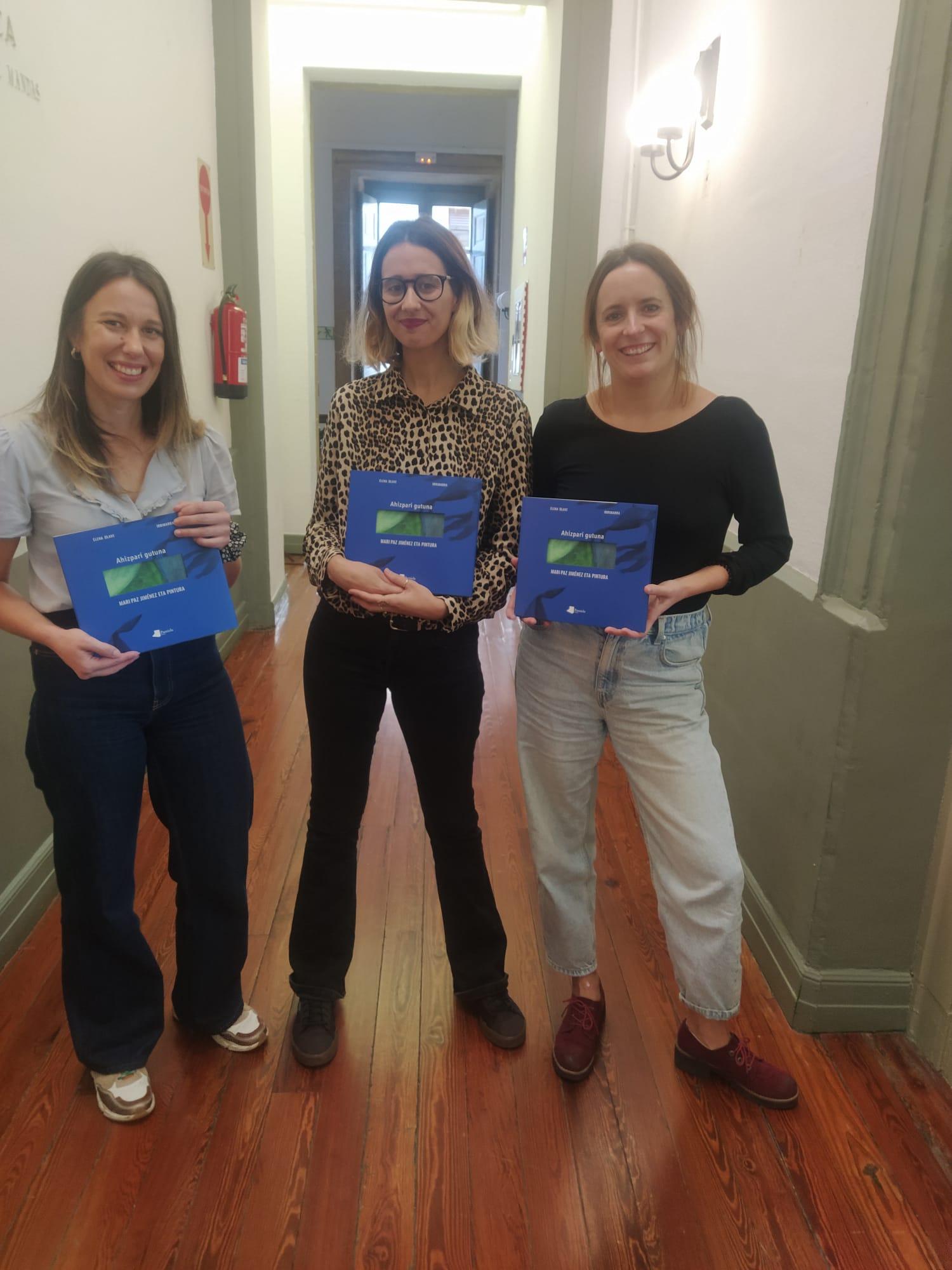 Garazi Ansa, Elena Olave eta Karmele Gorroño. 