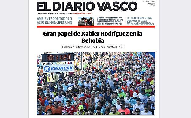 Tu portada de recuerdo de la Behobia - San Sebastián 2022