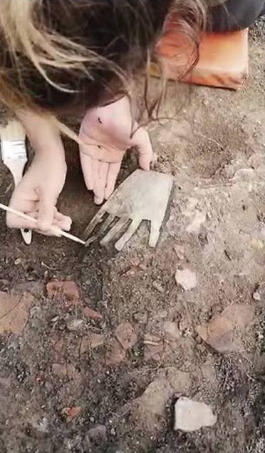 Fotos: Así fue la extracción de la &#039;mano de Irulegi&#039;