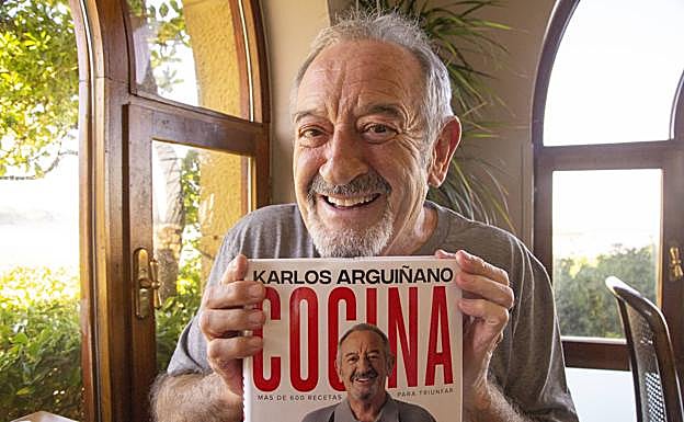 Karlos Arguiñano, en la presentación de su último libro de recetas de cocina.