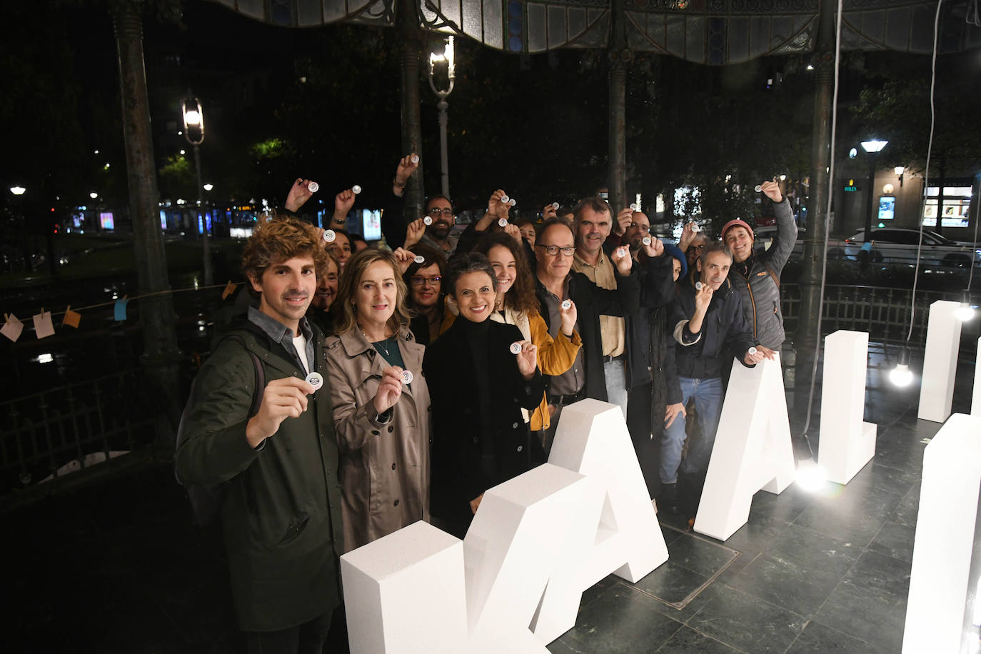 Fotos: Kaleetan hitzez ekiteko garaia hasi da Donostian