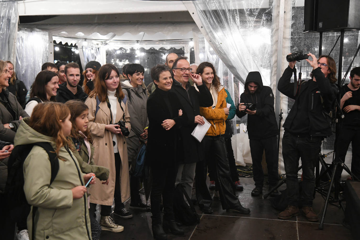 Fotos: Kaleetan hitzez ekiteko garaia hasi da Donostian