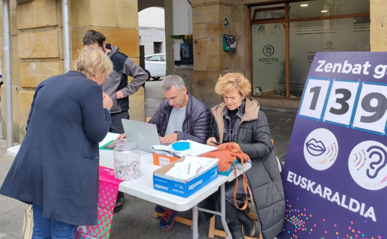 Los azkoitiarras inscritos para el Euskaraldia superan el millar. 
