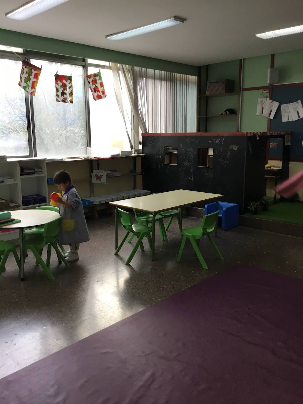 Los alumnos de cinco años en clase de Scientia Karmelo