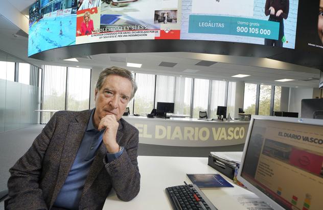 Iñaki Gabilondo, en la redacción de DV