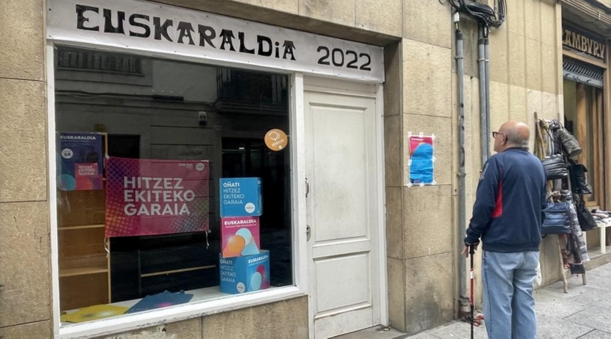 Euskaraldia cuenta con un punto de atención en Kale Barria. 