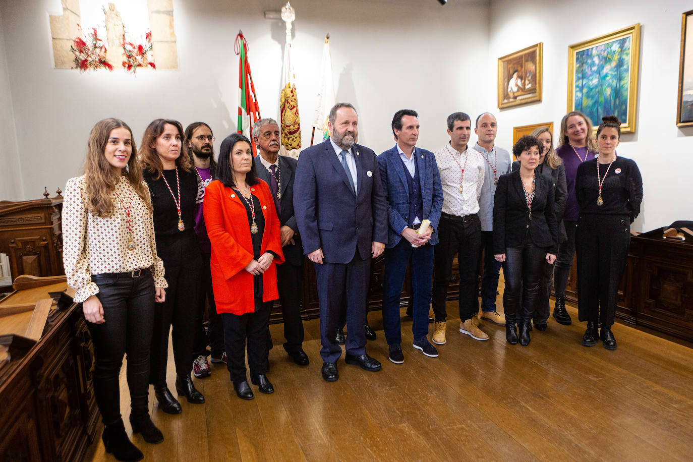 Fotos: Hondarribia entrega la insignia de oro a Unai Emery