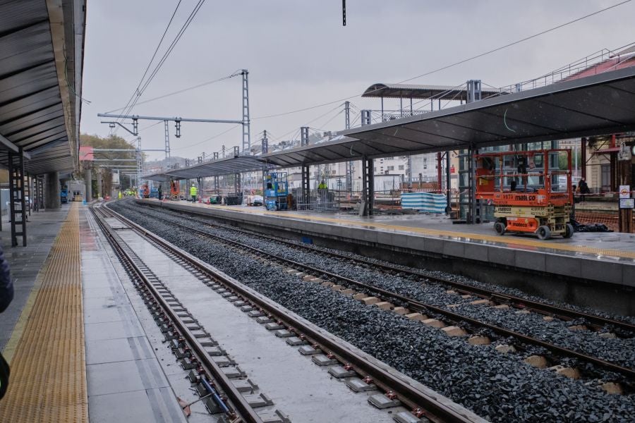 Fotos: Visita a la estación provisional de Atotxa