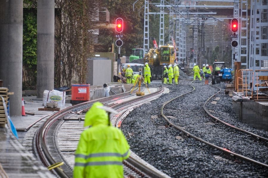 Fotos: Visita a la estación provisional de Atotxa