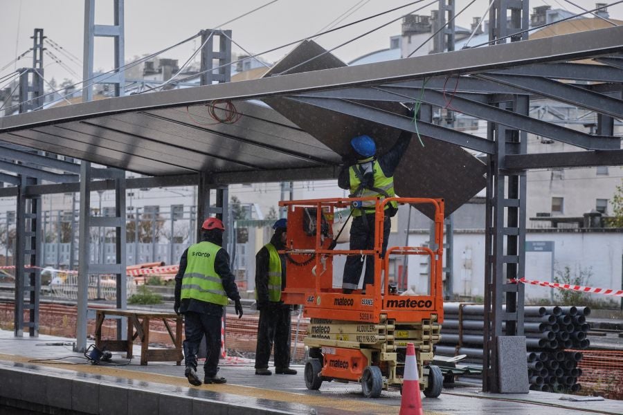 Fotos: Visita a la estación provisional de Atotxa