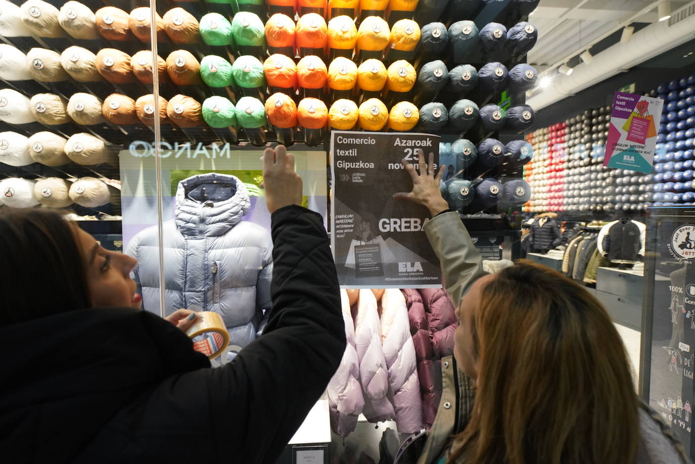 Fotos: Jornada de huelga en el sector textil de Gipuzkoa