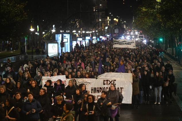 Manifestación en San Sebastián.