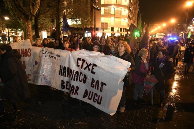 Manifestación en San Sebastián.