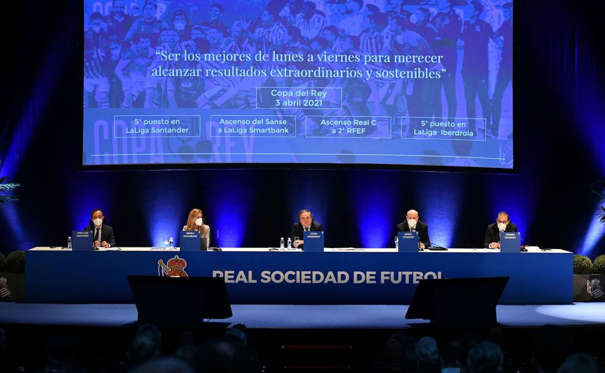 Imagen de la pasada Junta General de Accionistas de la Real Sociedad. 