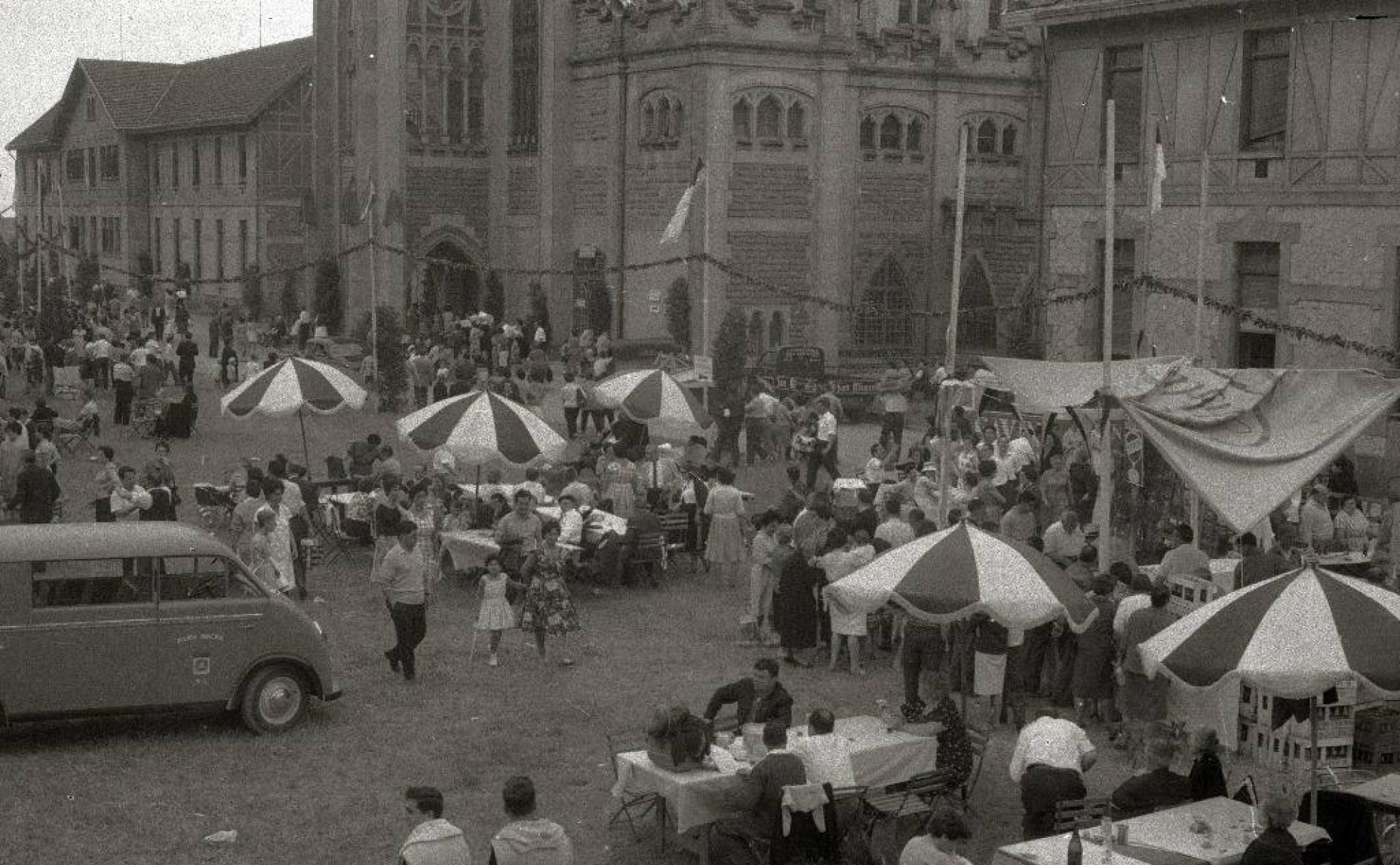 Fiesta popular celebrada en Zorroga el año 1965. 