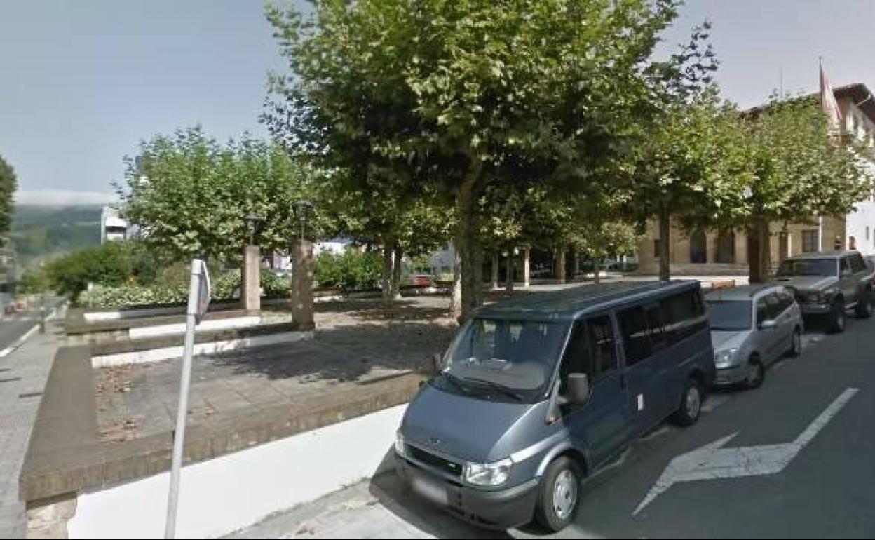 La plaza Joxe Sagardia de Usurbil. 