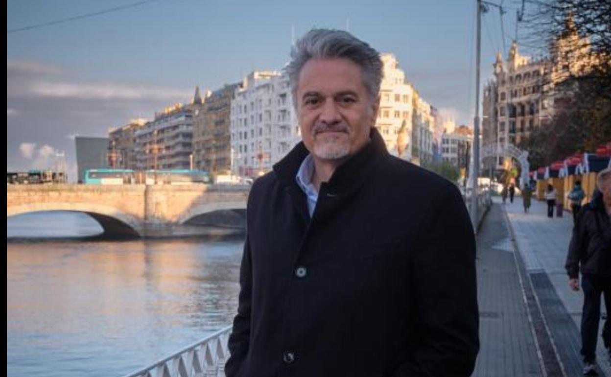 Alberto Granados, en el Paseo de Francia de San Sebastián. 