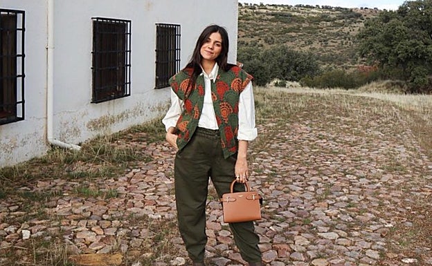 Imagen principal - María G. de Jaime con looks de días y de noche.