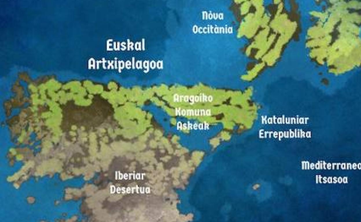 Euskal Artxipelagoa eta inguruko herriak. 