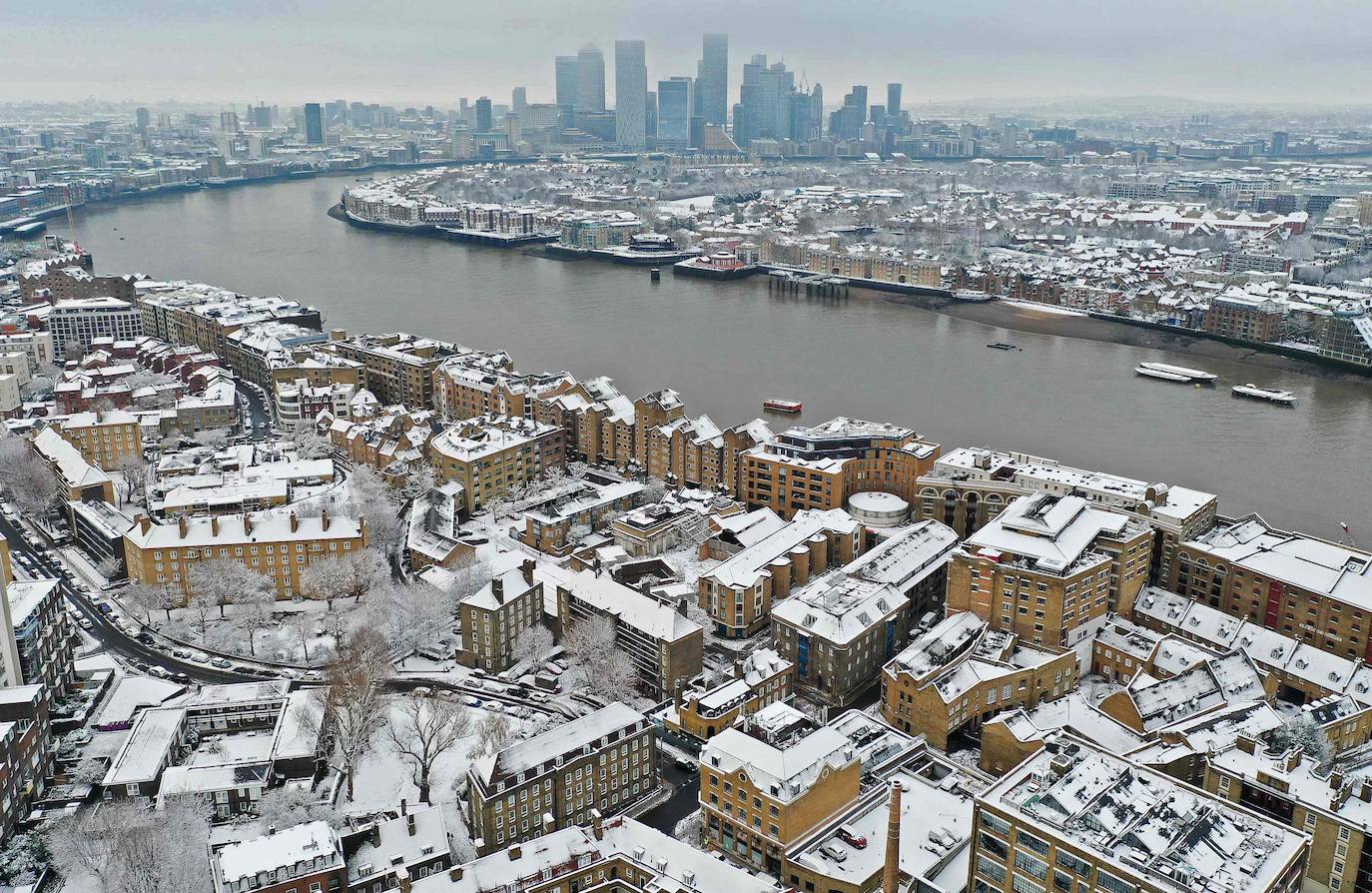 Fotos: Espectacular nevada en Londres