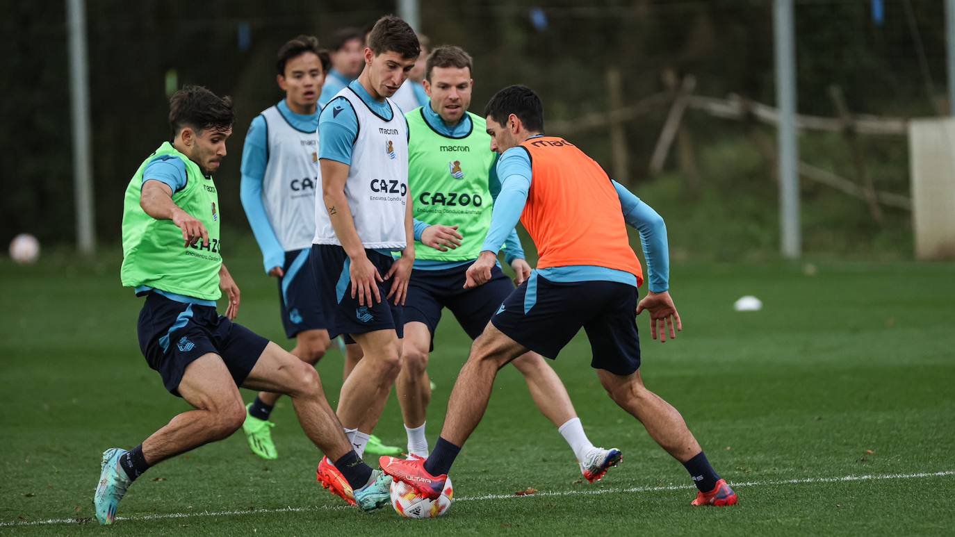Fotos: Las mejores imágenes del entrenamiento de la Real Sociedad