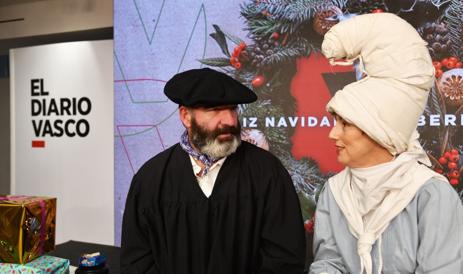 Fotos: Olentzero eta Mari Domingi, El Diario Vasco-n